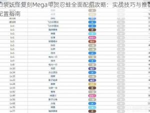 口袋妖怪复刻Mega甲贺忍蛙全面配招攻略：实战技巧与推荐配置指南