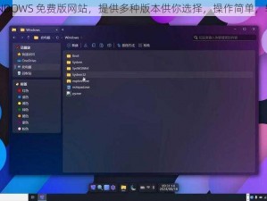 高清 WINDOWS 免费版网站，提供多种版本供你选择，操作简单，轻松上手