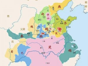 战国时期七国地理分布图：揭示战国时代各国疆域划分与势力范围演变