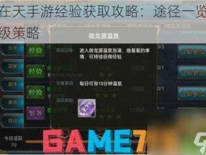 御龙在天手游经验获取攻略：途径一览及高效升级策略