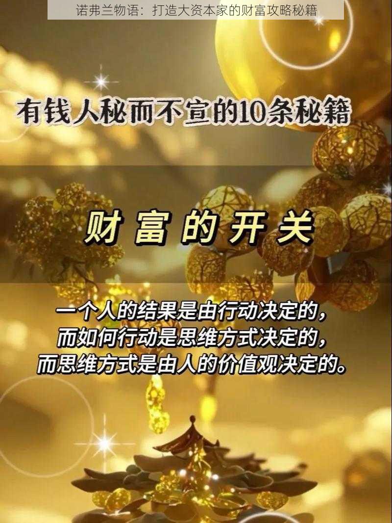 诺弗兰物语：打造大资本家的财富攻略秘籍