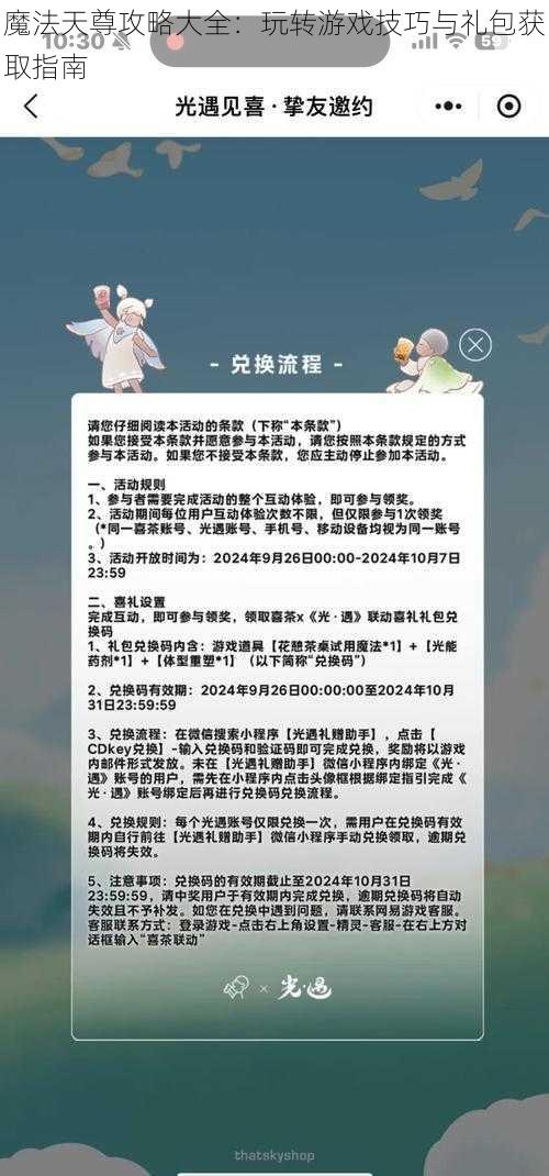 魔法天尊攻略大全：玩转游戏技巧与礼包获取指南