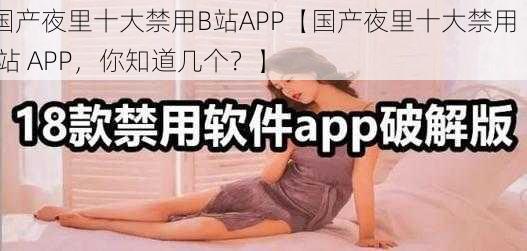 国产夜里十大禁用B站APP【国产夜里十大禁用 B 站 APP，你知道几个？】