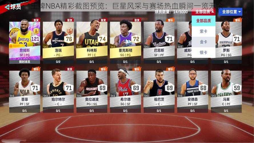 王牌NBA精彩截图预览：巨星风采与赛场热血瞬间一览无余