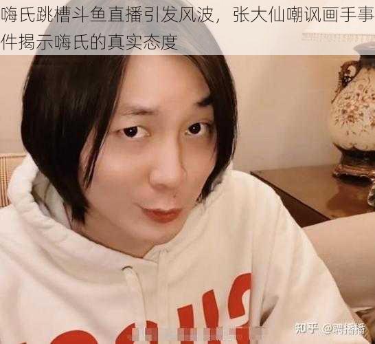 嗨氏跳槽斗鱼直播引发风波，张大仙嘲讽画手事件揭示嗨氏的真实态度