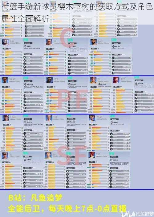 街篮手游新球员樱木下树的获取方式及角色属性全面解析